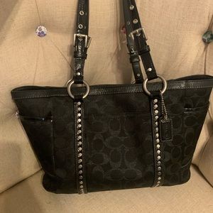 Black coach purse